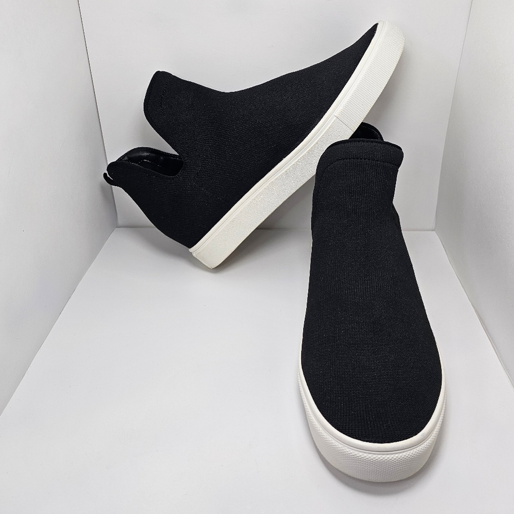 Steve Madden 'Loxer' Black Slip On Hidden Platform Shoes - US Women's Size 9.5M